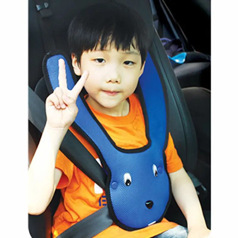 Cartoon Car Children\'s Safety Seat Belt Cover Mesh Shoulder Pad Holder For Kids Cute Vehicle-mounted Rear Seatblet Adjuster
