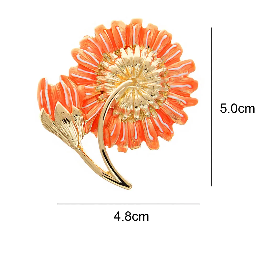 CINDY XIANG Daisy Chrysanthemum Lapel Pins Brooch Broche Summer Sweet Flowers Brooches For Women Girls Wedding Party Jewlery