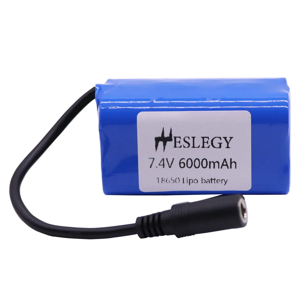 Upgrade battery with Charger For T188 T888 2011-5 RC Fish Finder Fishing Bait toy Boats Parts 7.4V 6000mah high Capacity battery