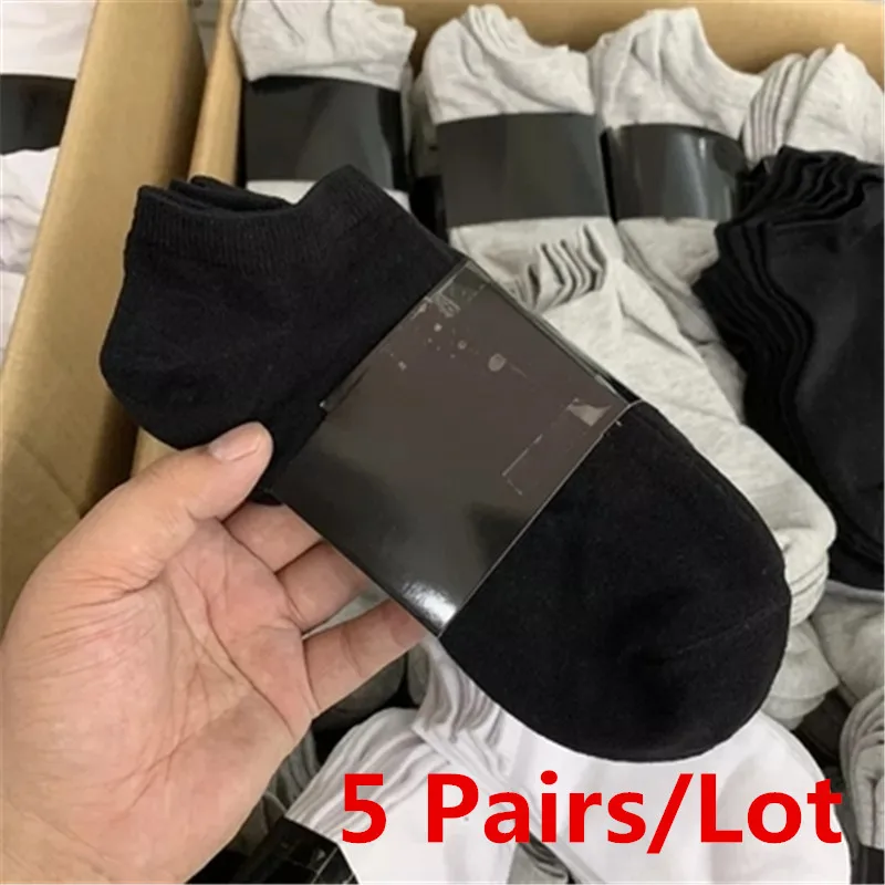 5 Pairs Men's Low Cut Socks Europe Size 35-43 Casual Comfortable Breathable Boat Sock Summer Solid Color