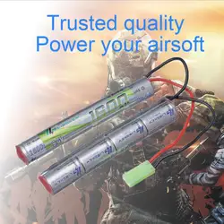 Lismkey 8S 2/3A 9.6v 1600mAh Butterfly NunChuck NIMH Battery Pack with Mini Tamiya Connector for Airsoft Guns  ICS CA TM SRC JG