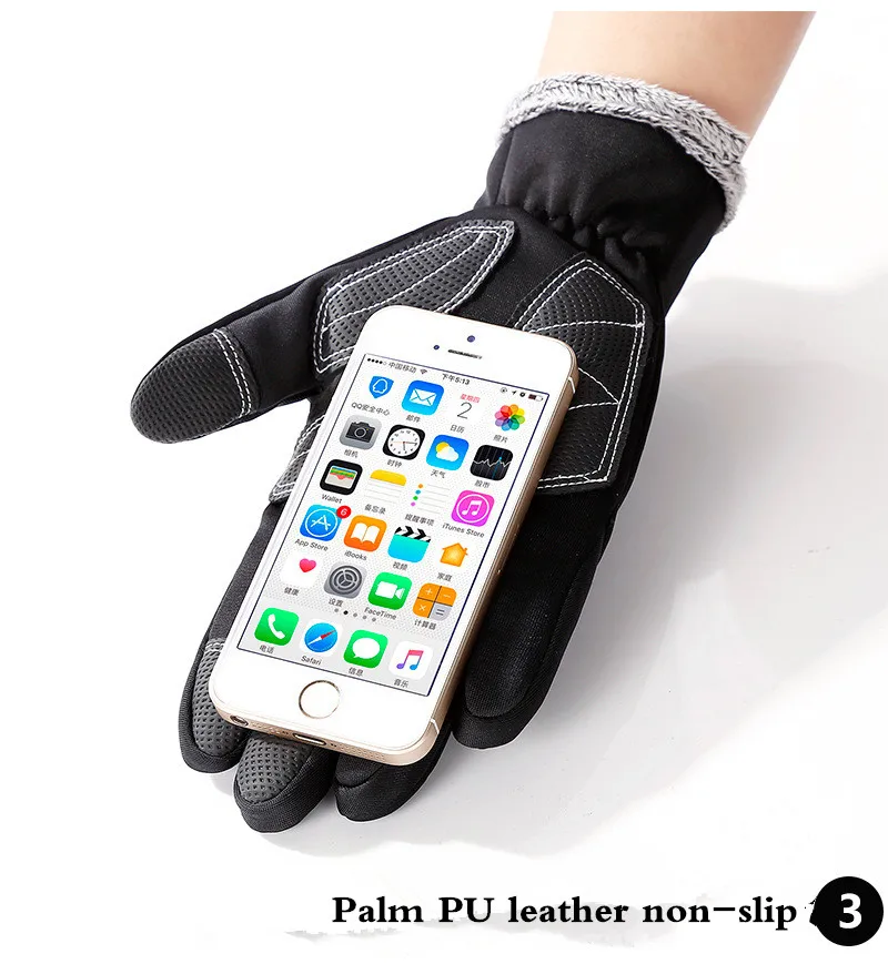 Xiaomi YOUPIN-屋外スポーツグローブ,タッチスクリーン,防水,暖かい,滑り止め,冬用