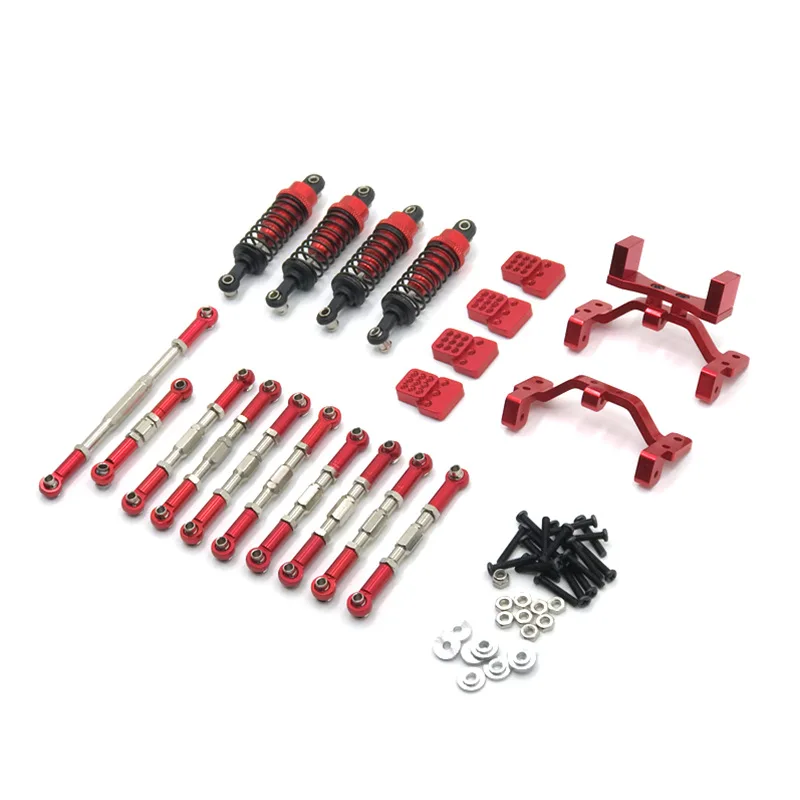 Suitable for WPL Model 1/16 C14 C24 C34 B14 B24 Henglong RC Car Metal Upgrade and Modification Accessories 6 Sets