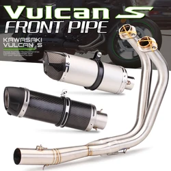 Motorcycle Exhaust Modified Front Pipe DB Killer muffler For Vulcan S650 650s 650 S VN650 EN650 Pit Bike Elbow