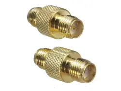 1pcs Connector Adapter RP-SMA Female Plug to SMA Female Jack RF Coaxial Converter New Brass