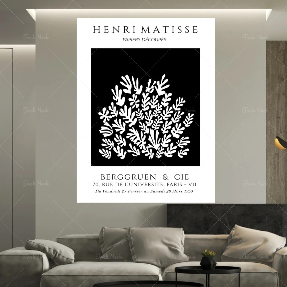 Matisse Exhibition Poster, Matisse Art Print, Modern Minimal, Matisse Wall Art, Matisse Poster, Matisse Print,