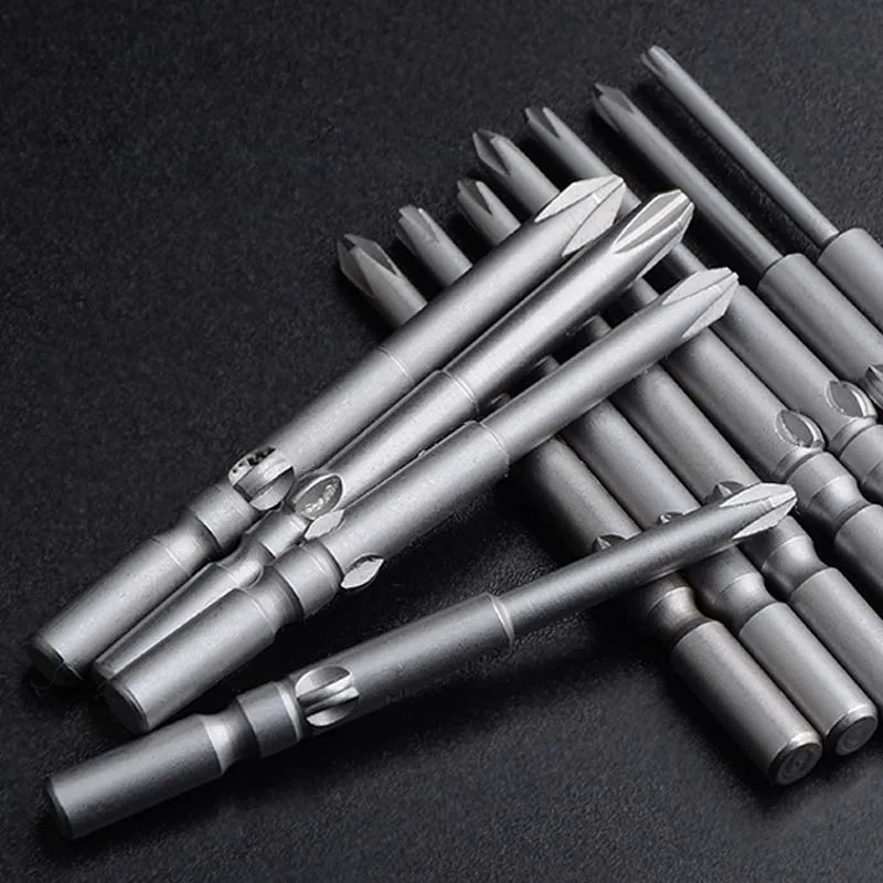 10 teile/los 801 Elektrische Schraubendreher bit 60mm Länge Runde Schaft Magnetische Phillips Kreuz schraube fahrer Bits set PH00 PH0 PH1 PH2 – Detail 4