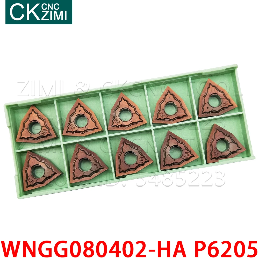 WNGG080402-HA P6205 WNGG 080402 HA أداة تحول خارجية بإدراج كربيد للصلب المقاوم للصدأ, أداة خراطة معدنية CNC