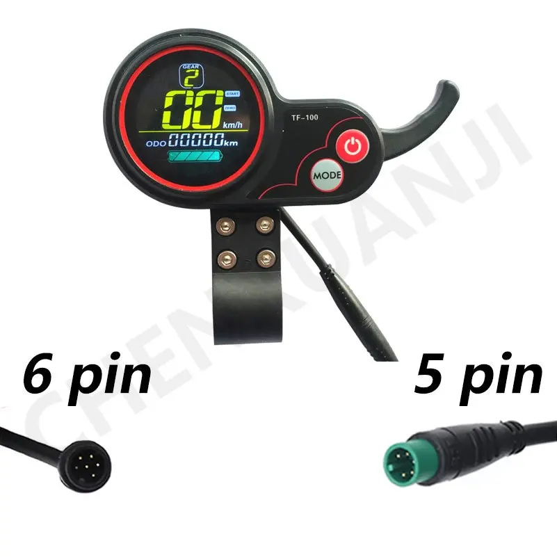LED-Display-Gashebel TF-100 5-Pin für Kugoo M4 Pro Elektroroller E-Scooter Daumen-Zubehör – Detail 3