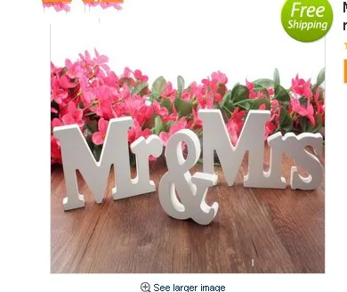 

Mr & Mrs LOVE marry decorative letters party decoration mariage decor propose of marriage party decorations pure white letters w