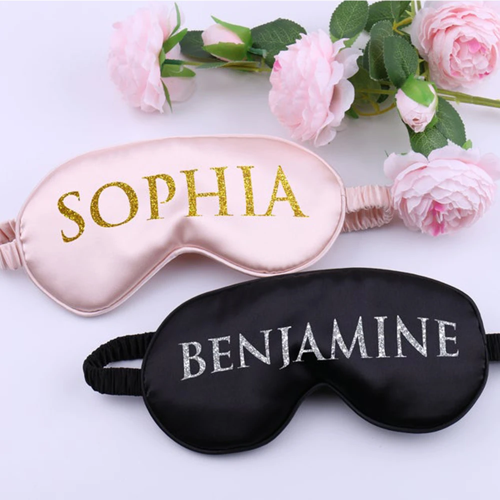 Personalisierte Satin Augen Maske Zum Schlafen Geburtstag Geschenke Auge Maske Hochzeit Brautjungfer Geschenk Angepasst Monogramm Bachelorette Favor