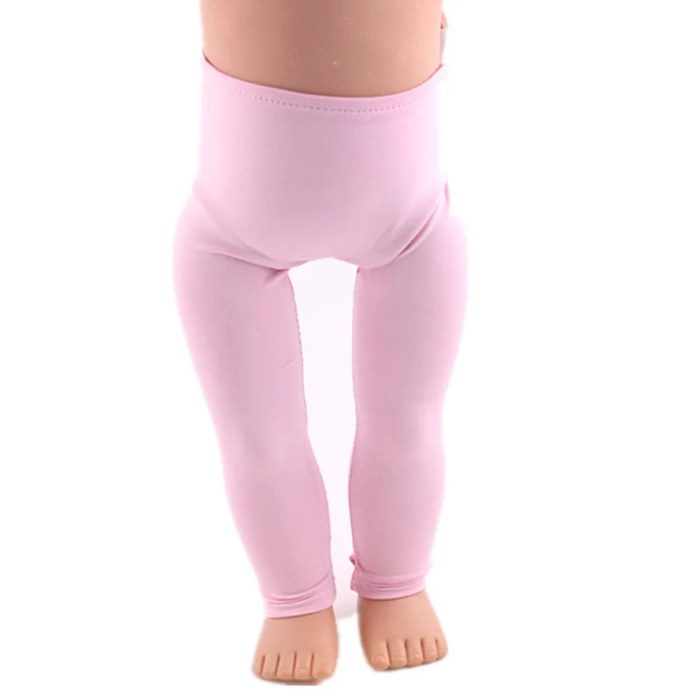 Doll Clothes Solid Color Leggings Casual For 18 Inch American Doll 43cm Baby Doll Clothes, Generation, Gift This is a DropShip