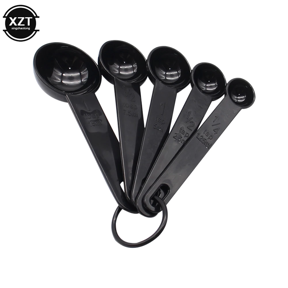 5pcs Kitchen Tools Measuring Spoons Set Teaspoon Coffee Sugar Scoop Cake Baking Measuring Cup Kitchen Cooking Baking Accessories