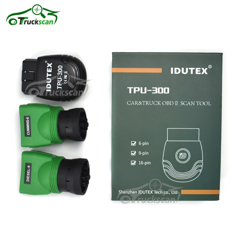 Truckscan OBD2 code reader IDUTEX TPU300 Passenger Cars&Commercial Vehicle OBD2 Vpecker diagnostic tool