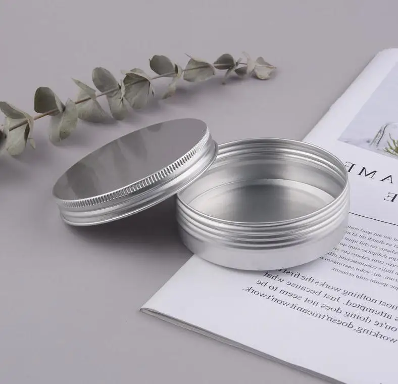 

10 15 30 60 100 150 250 Ml Empty Aluminium Cosmetic Containers Pot Lip Balm Jar Tin For Cream Ointment Hand Cream Packaging