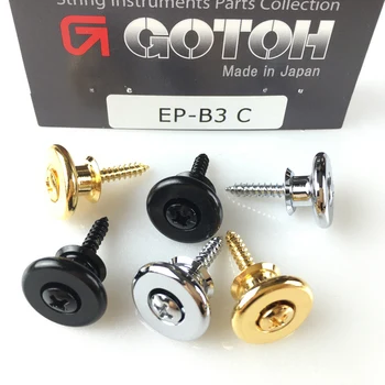 GOTOH 스트랩 버튼 및 스트랩 핀, 기타 및 베이스 EP-B3, 일본산, 1 세트