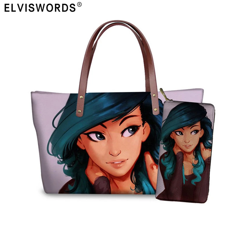 

Черные сумки для девочек Melanin Poppin Queen Art, набор сумочек для женщин, дамские сумки на плечо, модные летние пляжные сумки Bolsos Mujer