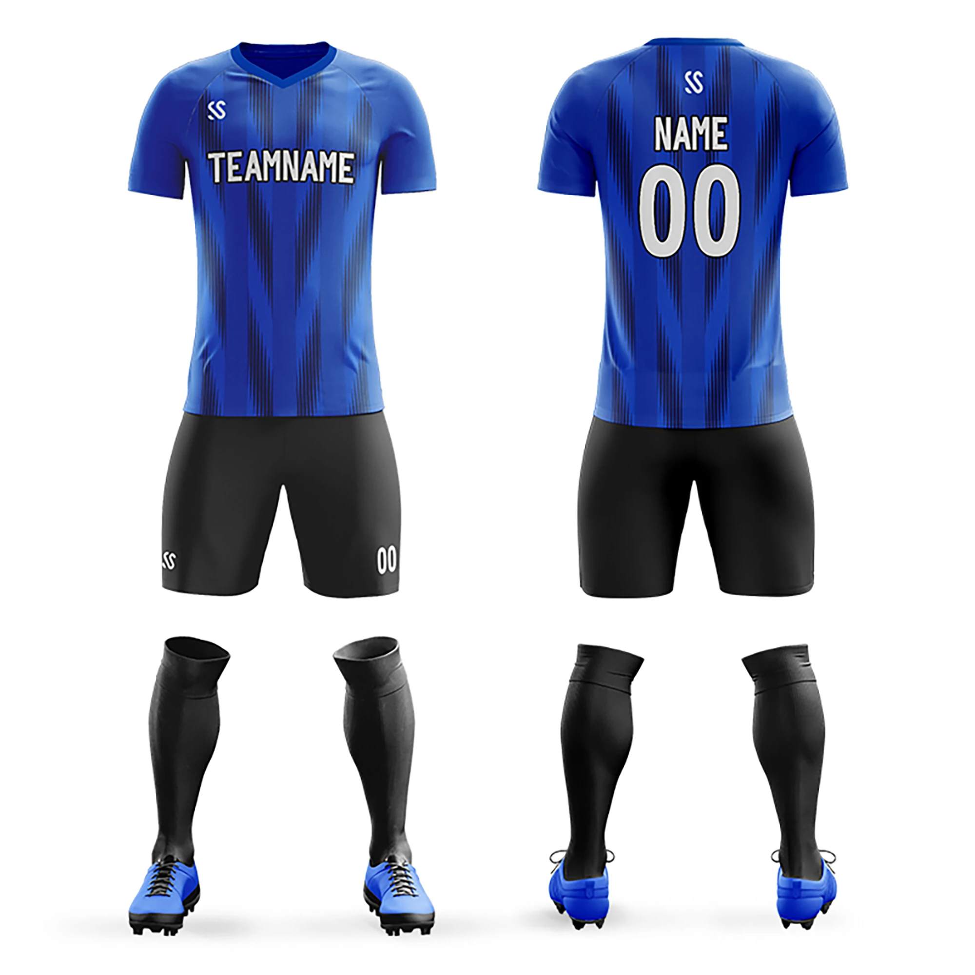 Personalized Custom Soccer Jersey Set Design Printed Make Own Soccer Suit Outdoor Game Training Soft Stretch Sportswear Men/Kids