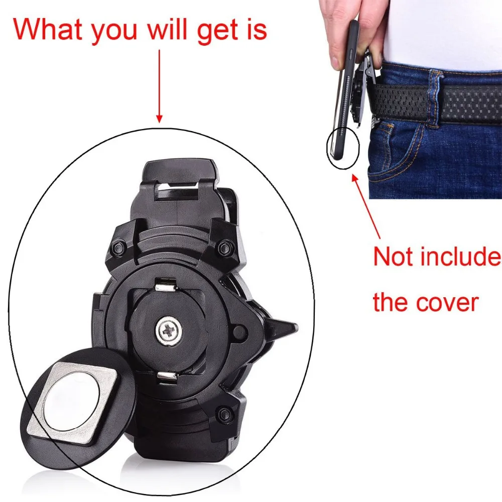 Universal Magnetic Waist Belt Clip Vertical Rotating Phone Holder for IPhone 13 12 Mini 11 Pro Max for Huawei Mate 30 40 P30 P40