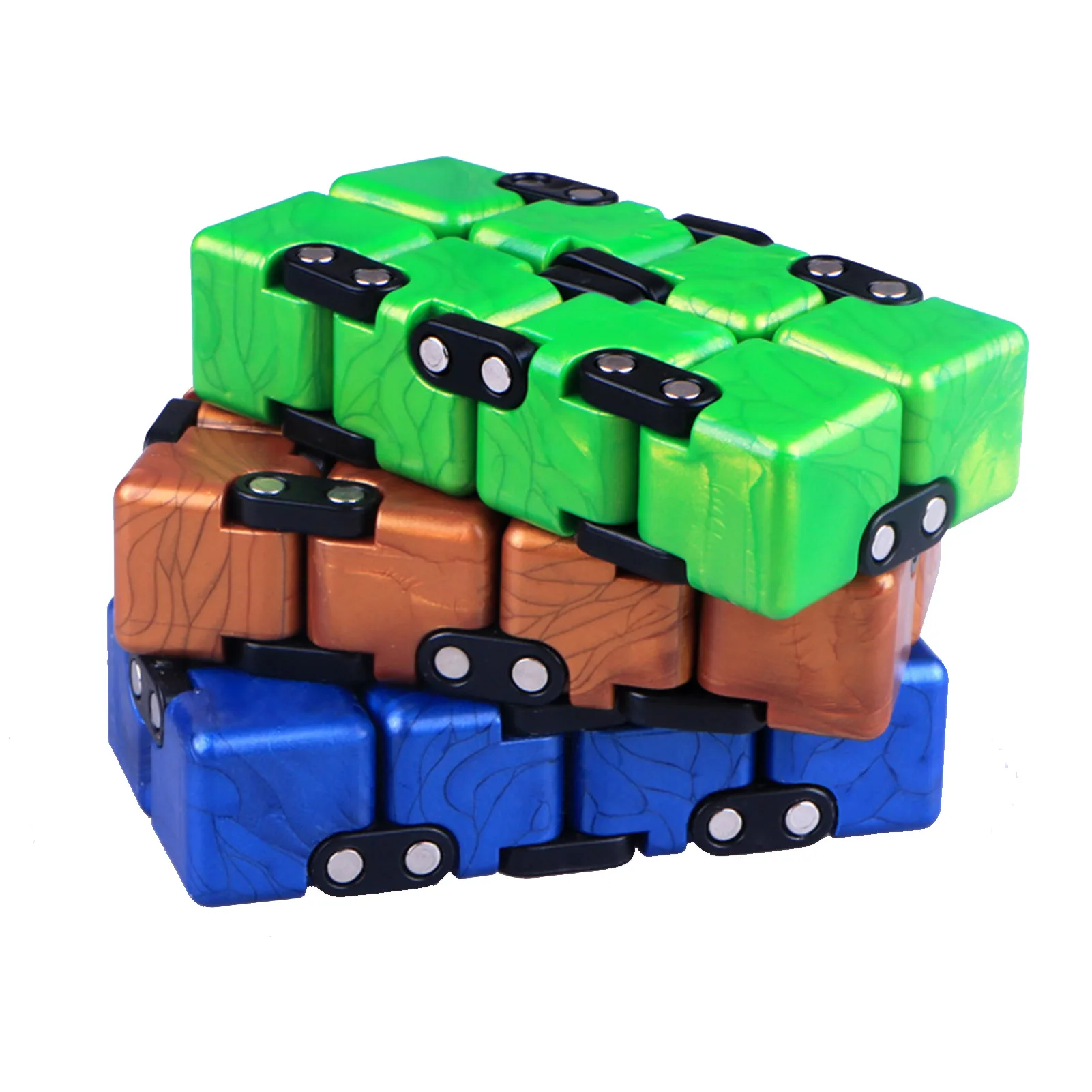 Infinito Cube Anti-Stress Fidget Brinquedos, Criativo Infinito Cube, Escritório Flip Cubic Puzzle, Parar o stress Apaziguador, Brinquedo autismo