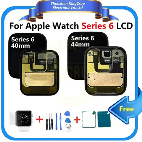 Oryginał dla Apple Watch Series 6 wyświetlacz LCD ekran dotykowy Digitizer Series6 S6 40mm/44mm Pantalla zamiennik dla serii 6