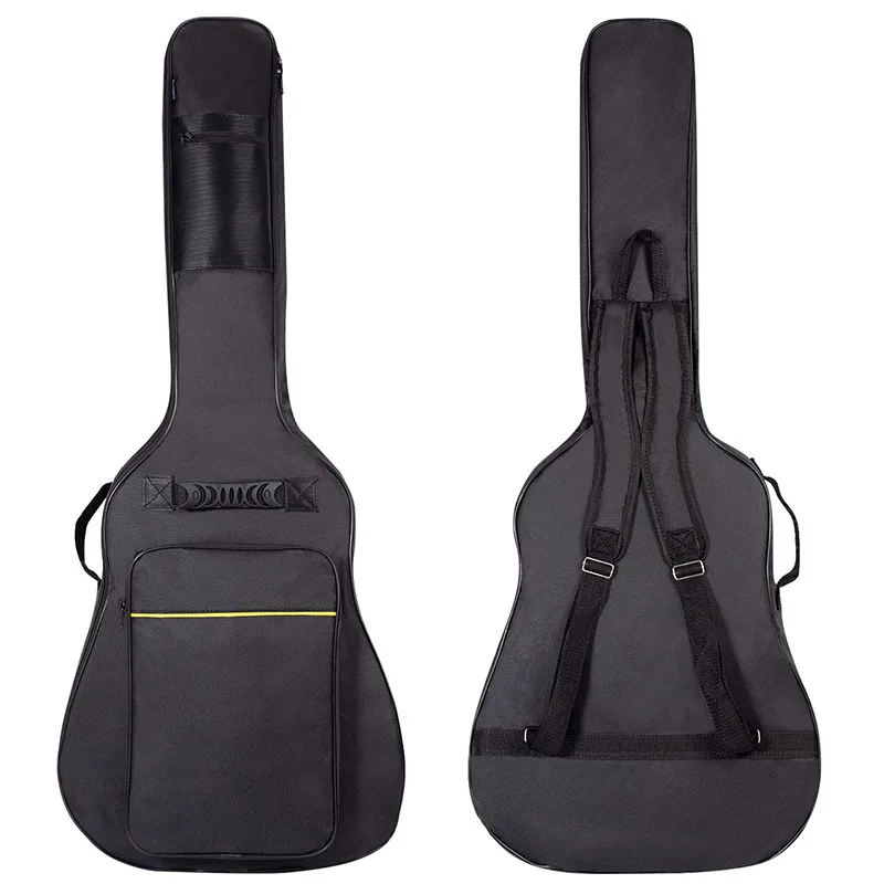 

Classic 40/41 Inch Oxford Fabric Acoustic Guitar Bag Waterproof Backpack 5mm Cotton Double Shoulder Straps Padded Soft Case