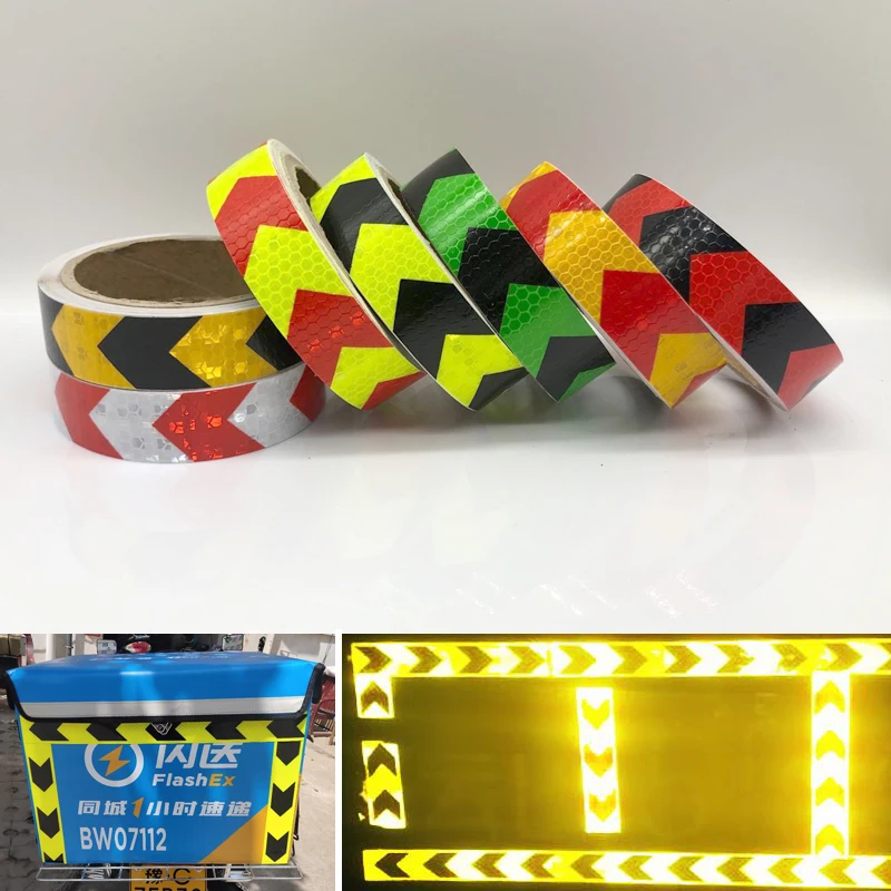 Car Reflective Tape Decoration Stickers Car Warning Safety Reflectante Tape Film Auto Reflector Sticker for Car Styling