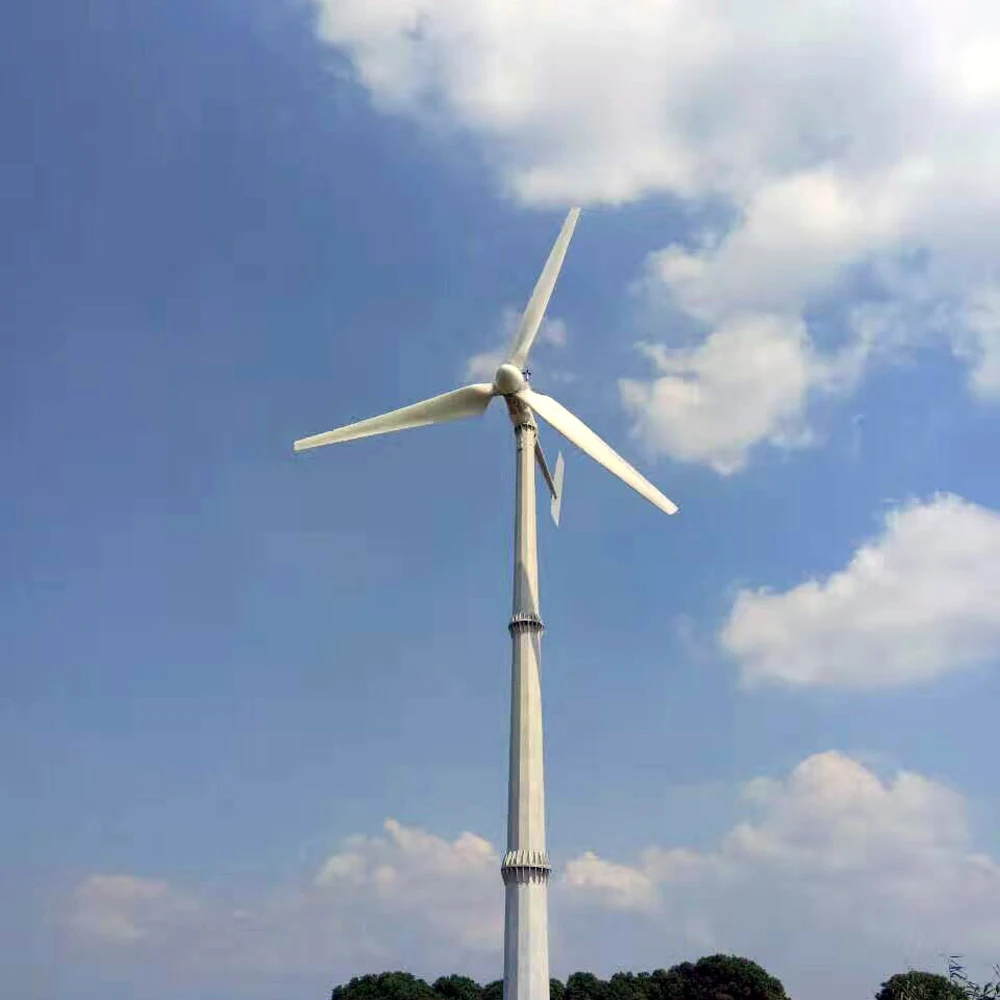 20KW 220V/380V Horizontal Wind Turbine Power Generator Wind Mill Yawing For Home Use, For Grid Tie / Off-Grid Use