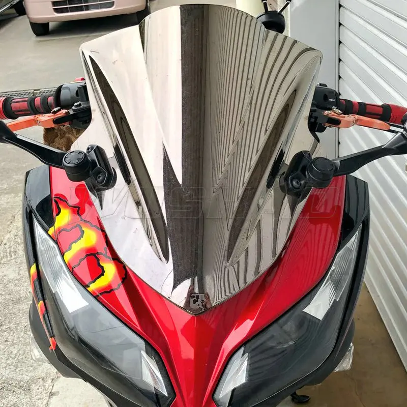 Motorcycle Double Bubble Windshield WindScreen Screen For 2013 2014 2015 2016 Kawasaki Ninja 300 300R EX300 EX A B Black Iridium