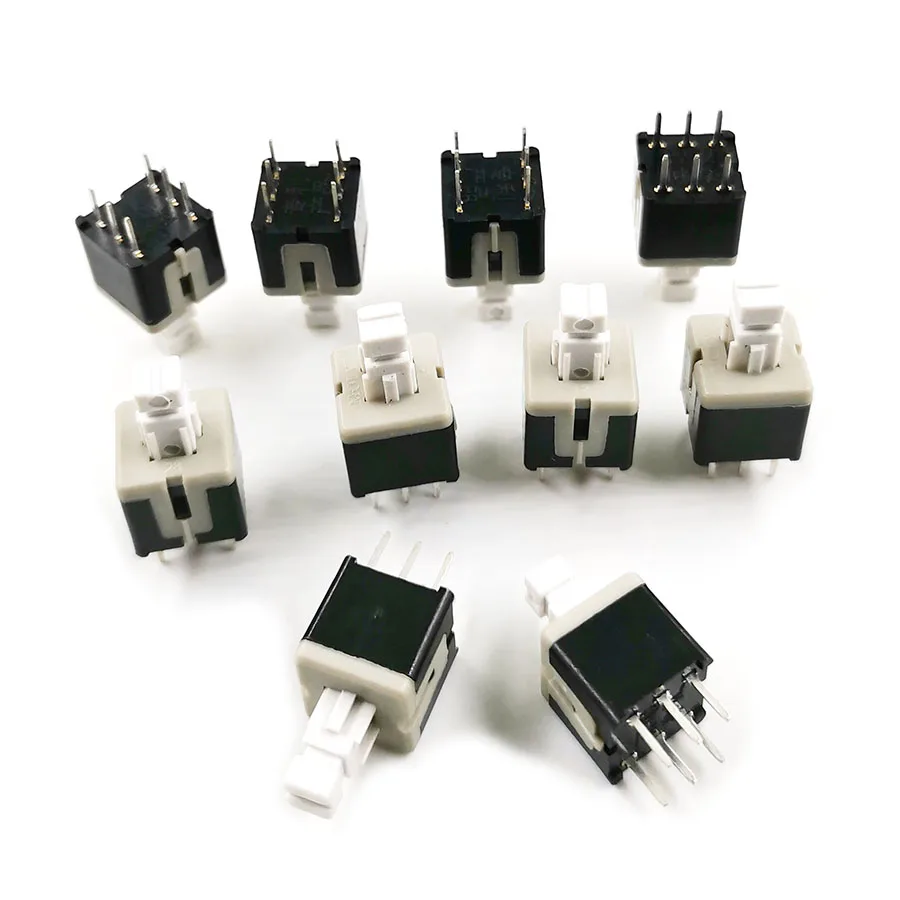 8.5x8.5x15mm Self-locking switch double-row six-legged square head 3.3x3.3mm handle height 9mm total height 15MM