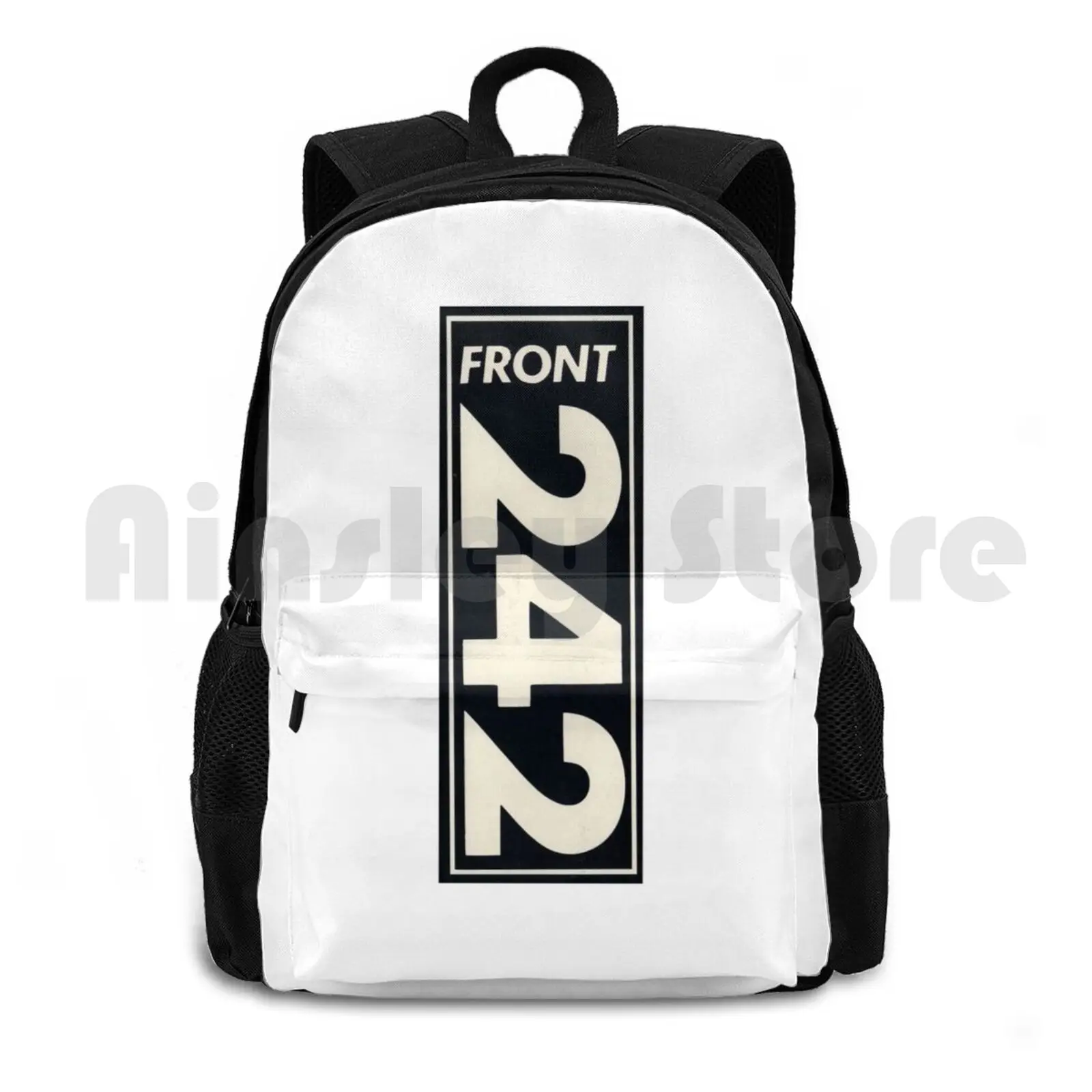 Front 242 Outdoor Hiking Backpack Waterproof Camping Travel Band Ministry Industrial Goth