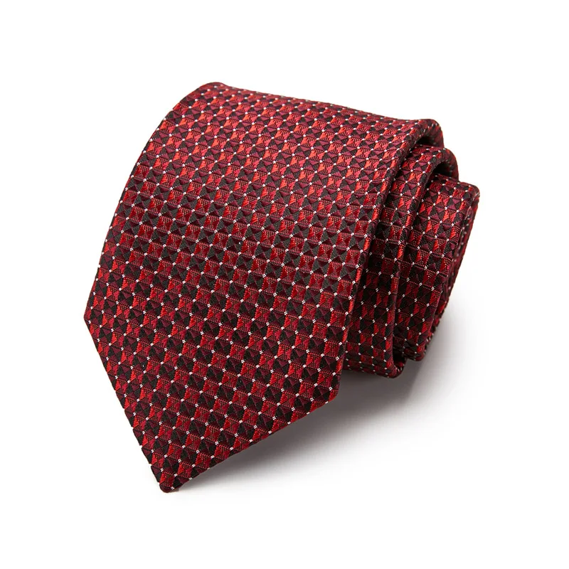 Necktie  Hanky Cufflinks Tie Clips Set for Men Formal Wedding Party Silk Business Jacquard Floral Tie