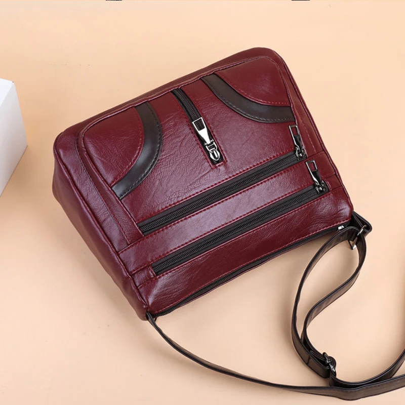 Yogodlns Vintage Umhängetasche Für Frauen PU Leder Umhängetasche Multifunktions Umhängetasche Kleine Quadratische Tasche Mama Handtasche sac – Detail 12
