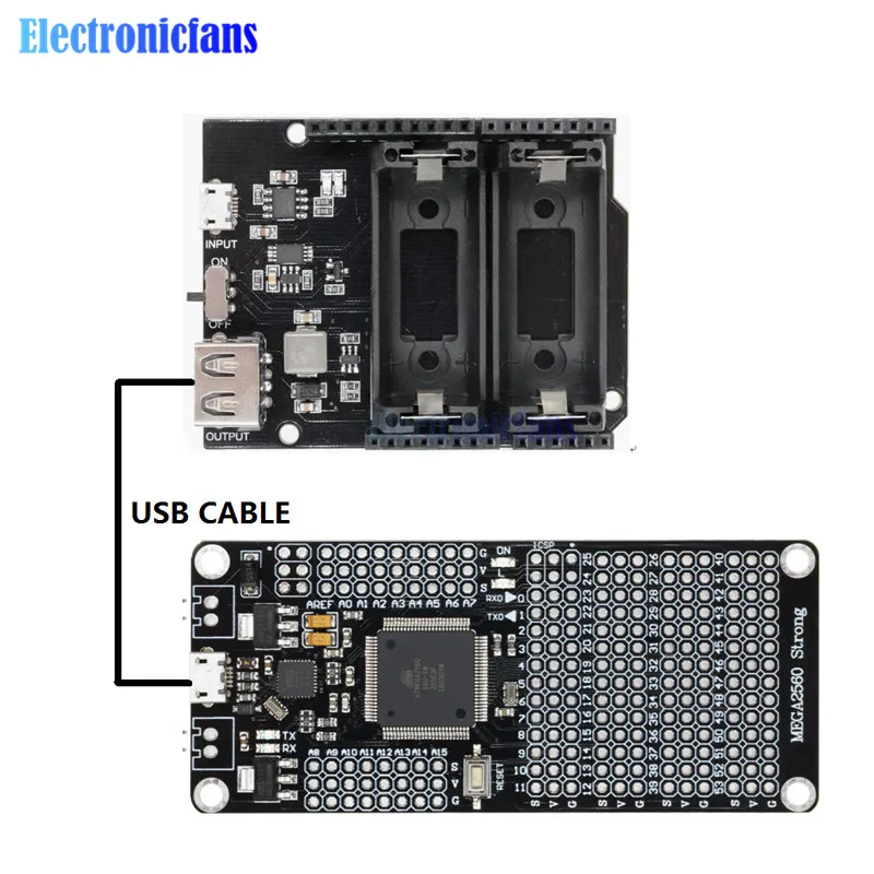 Dual 18650 Lithium-Batterie-Shield V8 Micro-USB-Powerbank-Modul 3V1A 5V 3A für Raspberry Pi Wifi ESP8266 ESP32 Ladevorrichtung – Detail 28