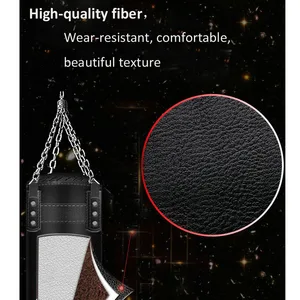 Bohrer Boxbeutel mit Update Hook, Adult Leder Sandsack, Muay Thai, Taekwondo, Sanda, Boxtraining, 180 cm 6 Hauptverkaufstasche 180 cm - №3