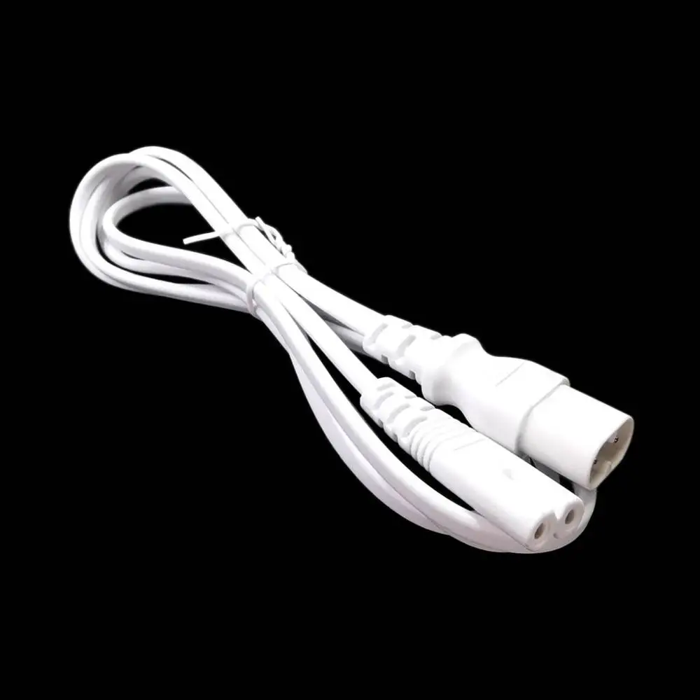 IEC 60320 C8 Plug to C7 Receptacle Male to Female Extension Power Supply Main Adapter Cable 0.3m/1.5m White Color