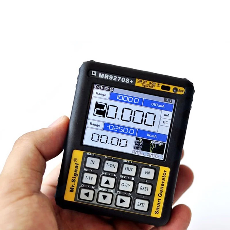 Imagem -04 - Atualizado Mr9270s Mais Hart 420ma Calibração do Gerador de Sinal Tensão Atual Pt100 Termopar Transmissor de Pressão Freqüência Pid