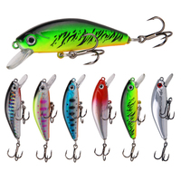 1pcs Sinking wobbler 3D Eyes Fishing Lure 5.5cm 6.7g Mini Minnow Artificial Hard Bait Crankbait Floating Fishing Tackle