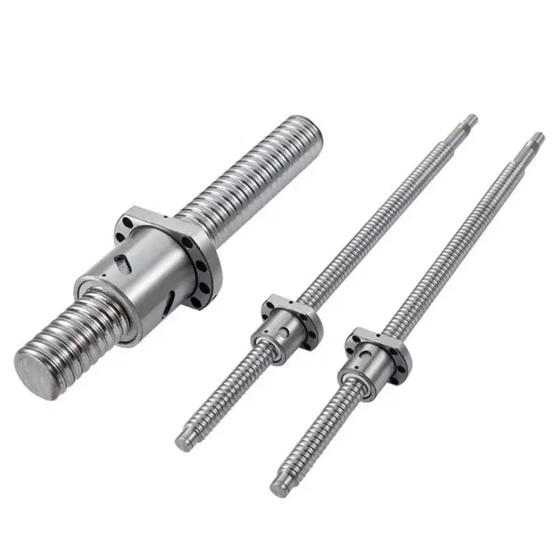 SFU1605 /1604 100-2300 mm ball screw with flange single ball nut BK/BF12 end machined CNC parts