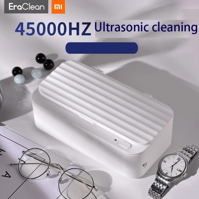 In Stock New Xiaomi Mijia Pin EraClean Ultrasonic Cleaning Machine 45000Hz High Frequency Vibration Wash Everything