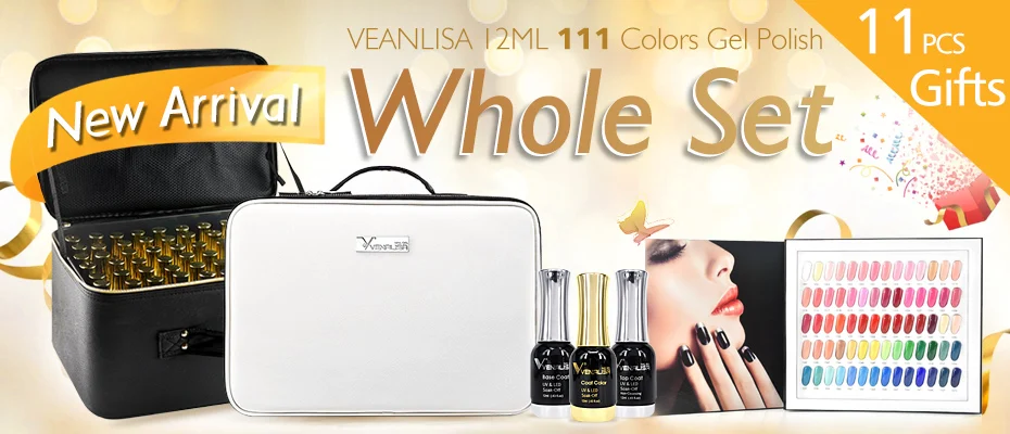 Venalisa 12 ml TPO FREE Diamond Top Coat Supply Nail Art Emaille Gel Nagellack Shining Glitter Pailletten Starry Platinum Paint Gel – Detail 1