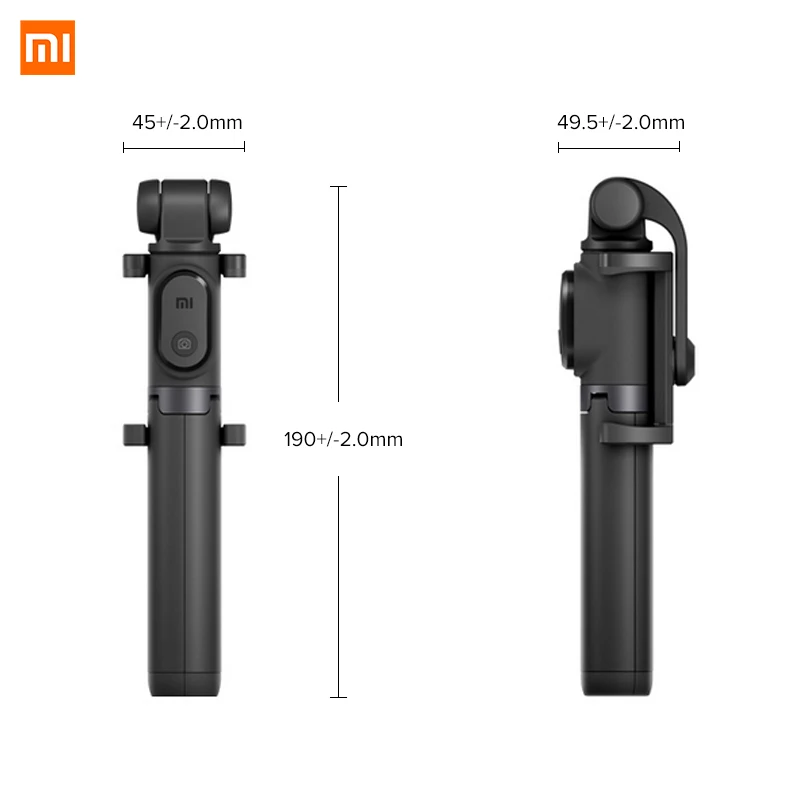 Imagem -02 - Original Xiaomi Selfie Vara para Telefone Bluetooth Mini Tripé Selfiestick com Obturador Remoto sem Fio para Iphone Samsung Android