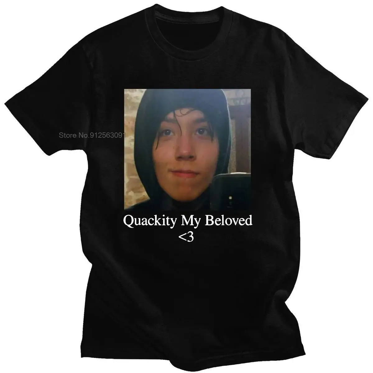 Quackity Beloved Merch Men's Oversized T Shirt Merch Men Clothes Graphic T Shirts Streetwear Harajuku T-shirts Print Shirt Tops