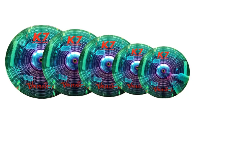 Vansir 5 Pieces Alloy Cymbals Set Colorful 14\