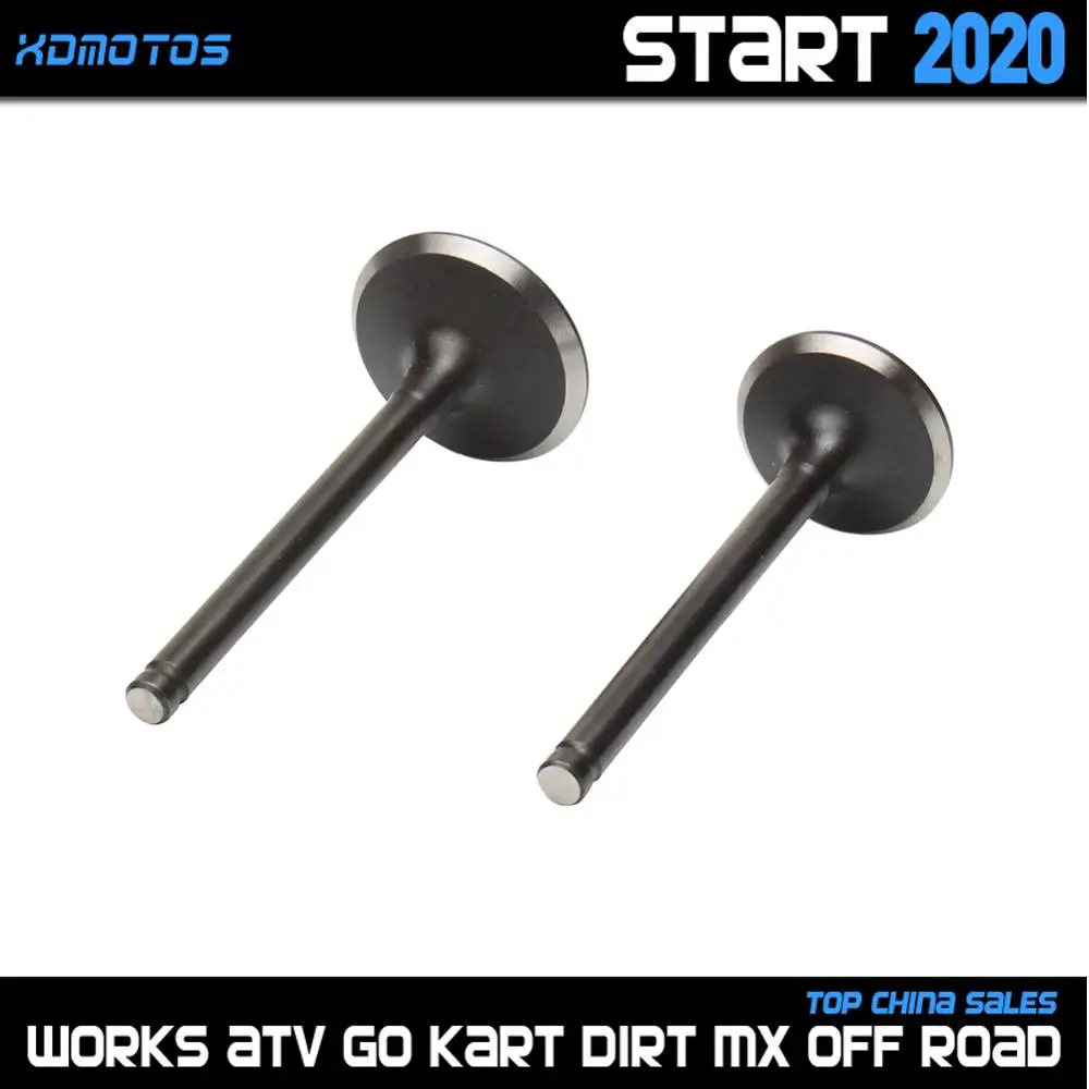 Motorcycle Intake Exhaust Valve Pair For 56mm Bore YinXiang YX 140 150 CC 1P56FMJ W063 Horizontal Engine Dirt Pit Bike Atv Quad