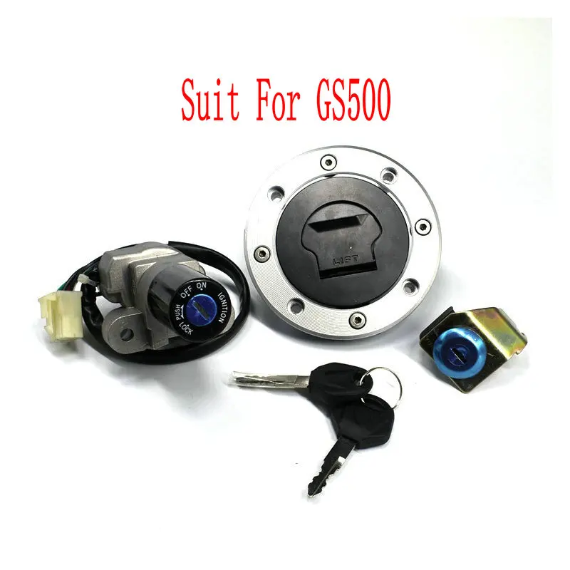 

Motorcycle Ignition Switch Fuel Gas Tank Cap Cover Seat Lock Key Set For Suzuki GS500 01-12 GS 500 2001-2009 10-12