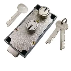Vault Door Lock Double Lock Bank Management Lock Lock Double Key Cylinder Anti-theft Double Cylinder 35mm