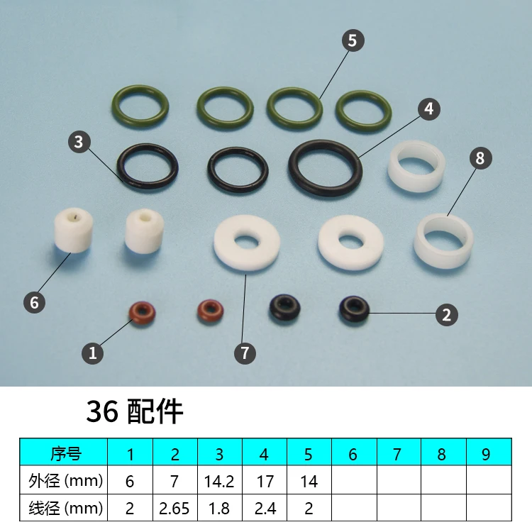 BY-36ABDouble liquid dispensing valve sealing ring fluorine rubber sealing ring ptfe gasket O ring accessories