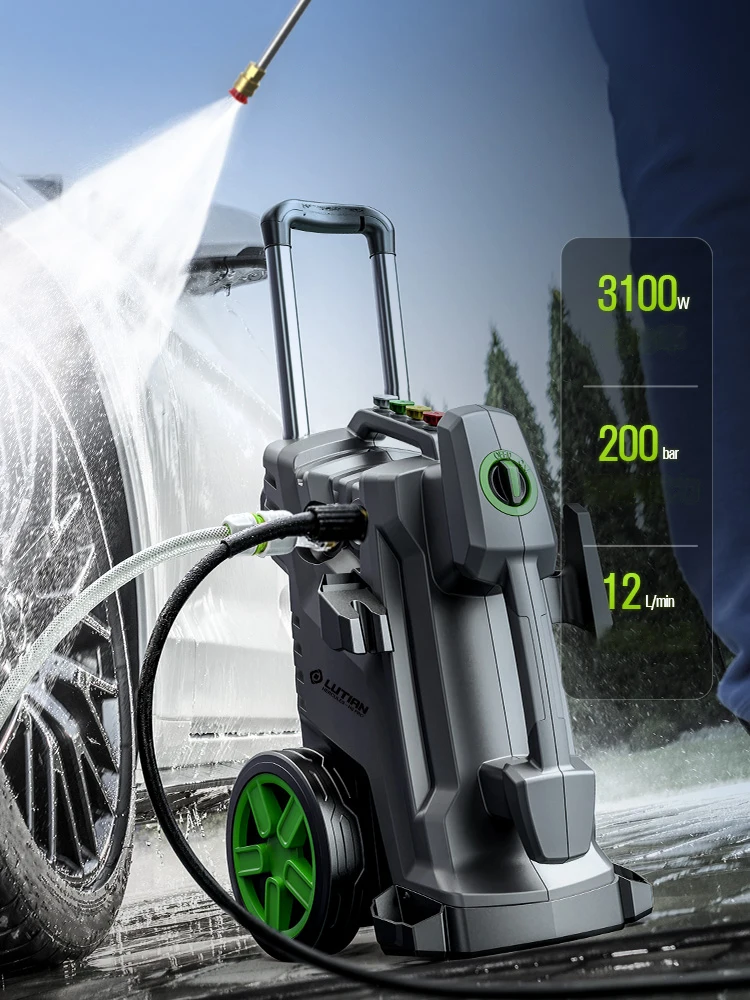 AC220V 3100W high pressure washer, commercial car washer, automatic household booster water pump spray gun