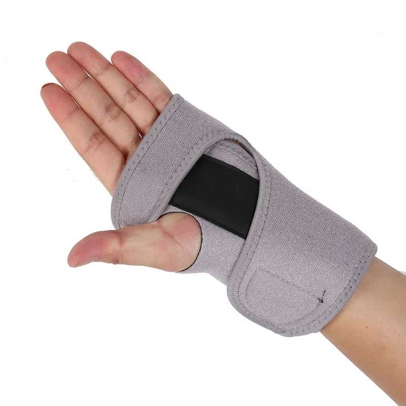 1pc Useful Splint Sprains Arthritis Band Belt Carpal Tunnel Hand Wrist Support Brace Solid Black